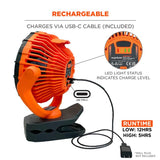 Ergodyne Chill-Its 6090 rechargable portable fan