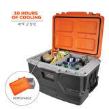 Ergodyne Chill-Its 5171 Industrial Hard Sided Cooler - 48 Quart