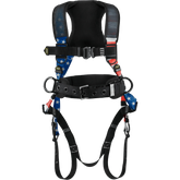 Ironwear 2160 Premium Heavy Duty Full Body Harness Red-White-Blue
