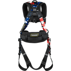 Ironwear 2160 Premium Heavy Duty Full Body Harness Red-White-Blue