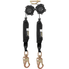 Ironwear 2206D-SSH 6' Class 1 Dual Self Retracting Lifeline w/ Swivel Steel Snap Hooks