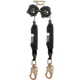 Ironwear 2206D-SSH 6' Class 1 Dual Self Retracting Lifeline w/ Swivel Steel Snap Hooks