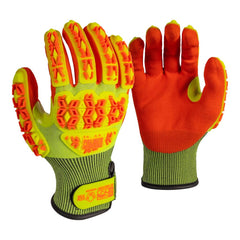 Palmer Safety GX5518 Lightweight Sandy Nitrile Palm Cut A5 / Impact 2 Glove (PAIR)