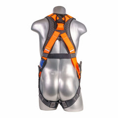 Palmer Safety Harness Padded Back, SRL Back Plate, QCB Chest, Tongue and Buckle Leg Straps, Orange