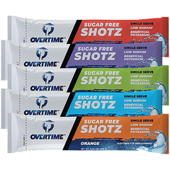 Overtime Electrolyte Replacement Single Serve Powder Sticks - (SUGAR FREE) (BX/400)