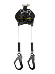 Ironwear 2408D-ARH-LE 8' Leading Edge Steel Cable Double SRL w/ Rebar Hook