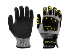 Ironwear 4891 Cut A6 Impact Glove w/ Hook and Loop Wrist (Pair)
