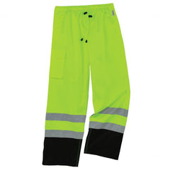 Ergodyne 8915BK Black Bottom Class E Rain Pants