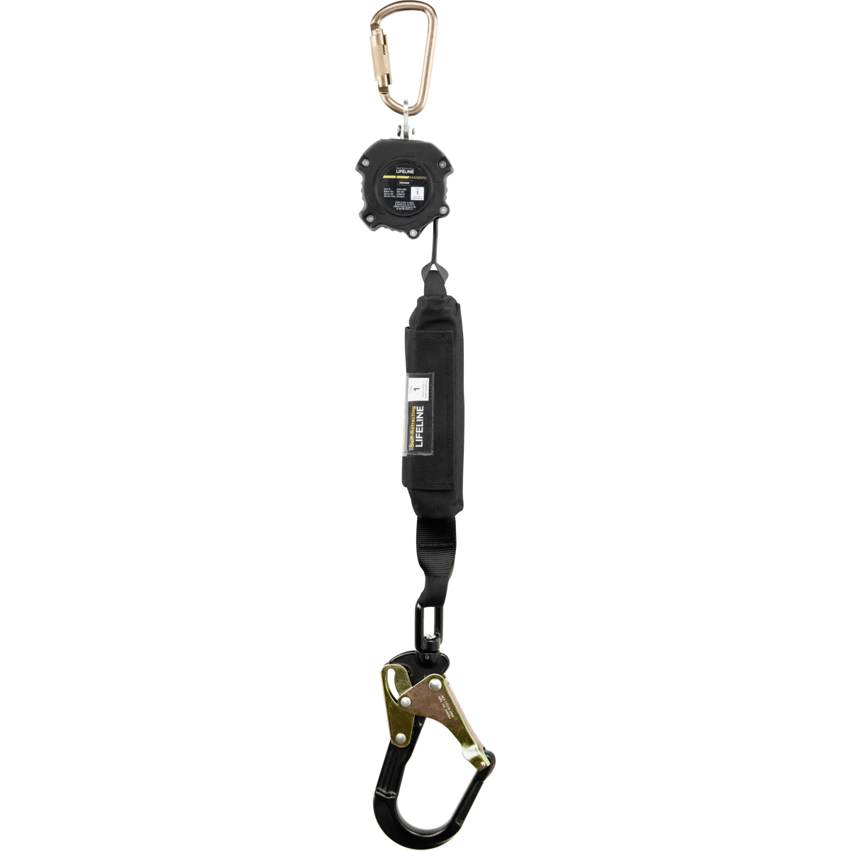 Ironwear 2206-ARH 6' Class 1 Self Retracting Lifeline w/ Aluminum Rebar Hook