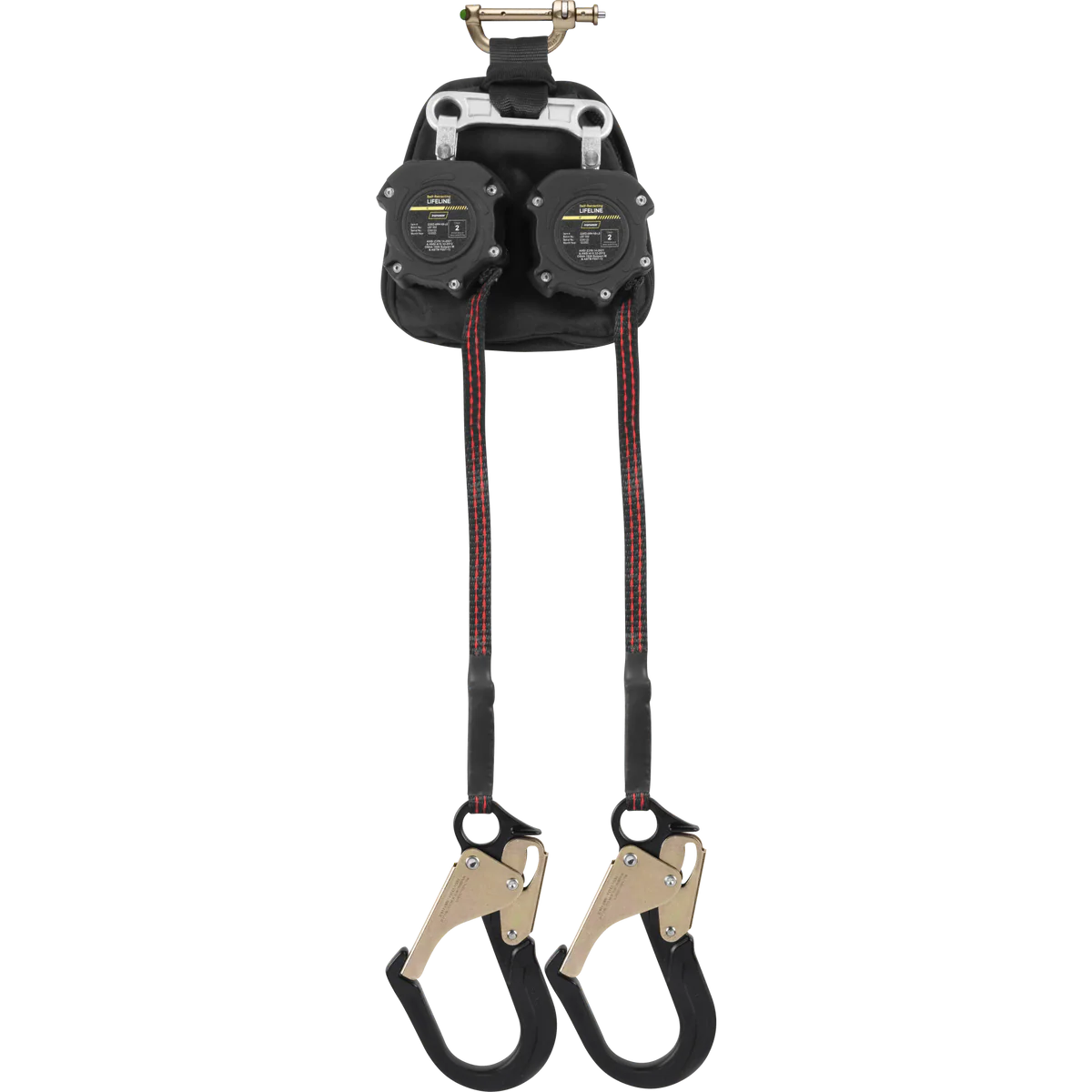 Ironwear 2206D-ARH-NS-LE 6' Leading Edge Web Self Retracting Lifeline w/ Rebar Hooks