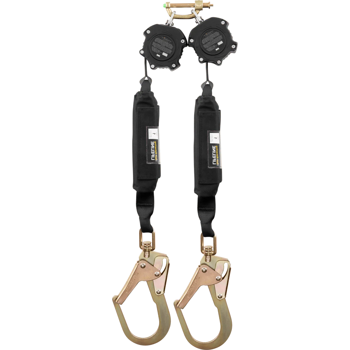 Ironwear 2206D-SRH 6’ Web Dual Leg Class 1 SRL w/ Swivel Steel Rebar Hooks