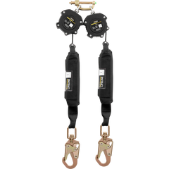 Ironwear 2206D-SSH 6' Class 1 Dual Self Retracting Lifeline w/ Swivel Steel Snap Hooks