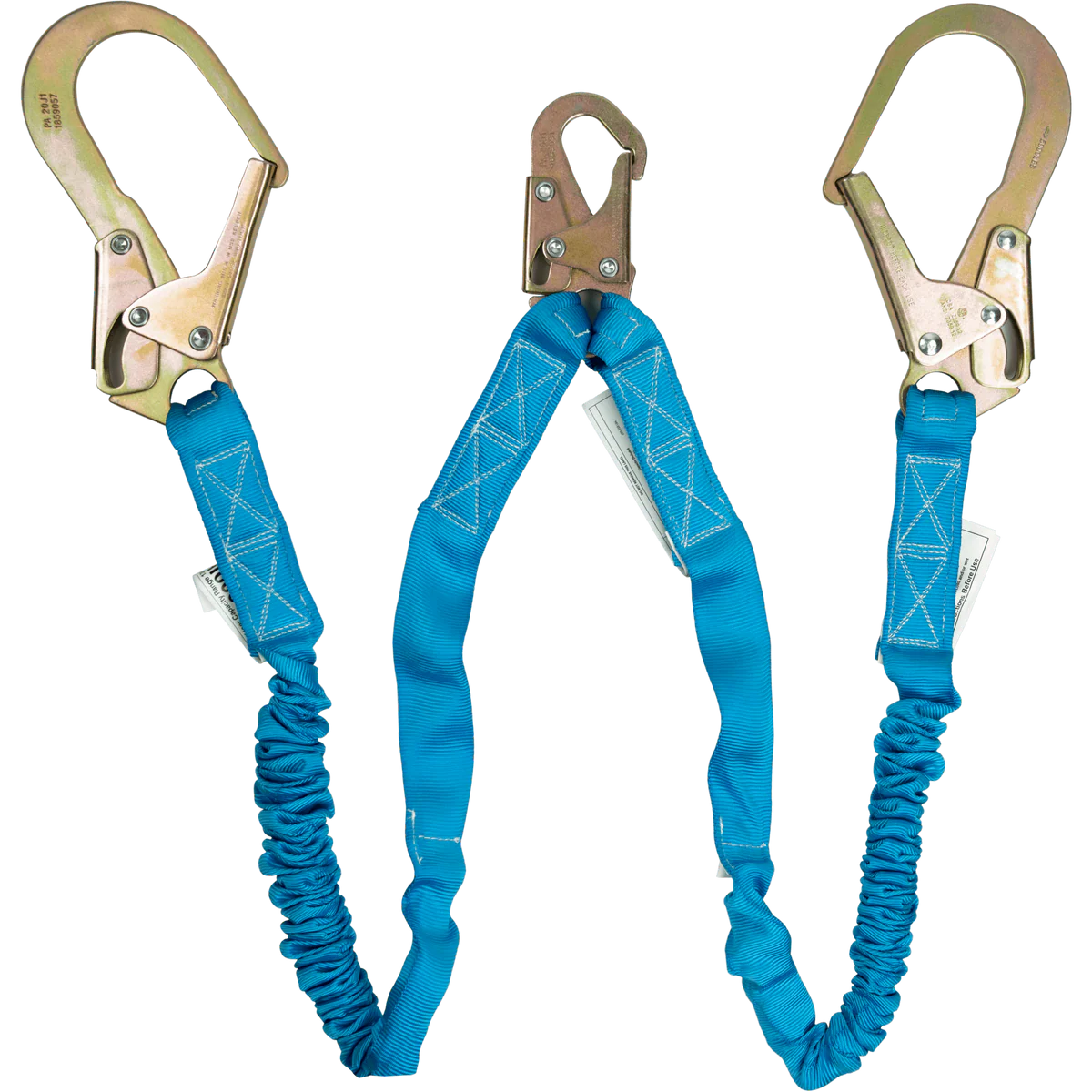 Ironwear 2341 4' Stretchable Double Leg Shock Absorbing Lanyard