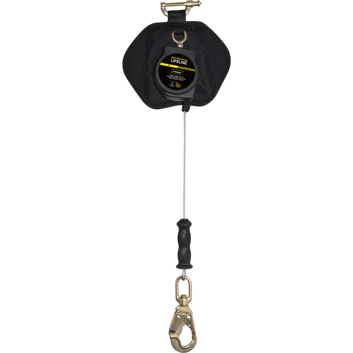 Ironwear 2408-SSH-LE 8' Leading Edge Steel Cable SRL w/ Snap Hook