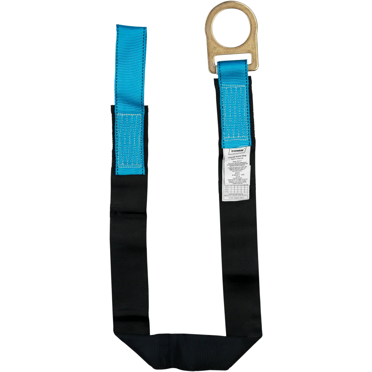Ironwear 2708-DR 8' Fall Protection Concrete Anchor Strap w/ D Ring