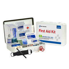 First Aid Only 50 Person ANSI B Metal First Aid Kit, ANSI 2021 Compliant