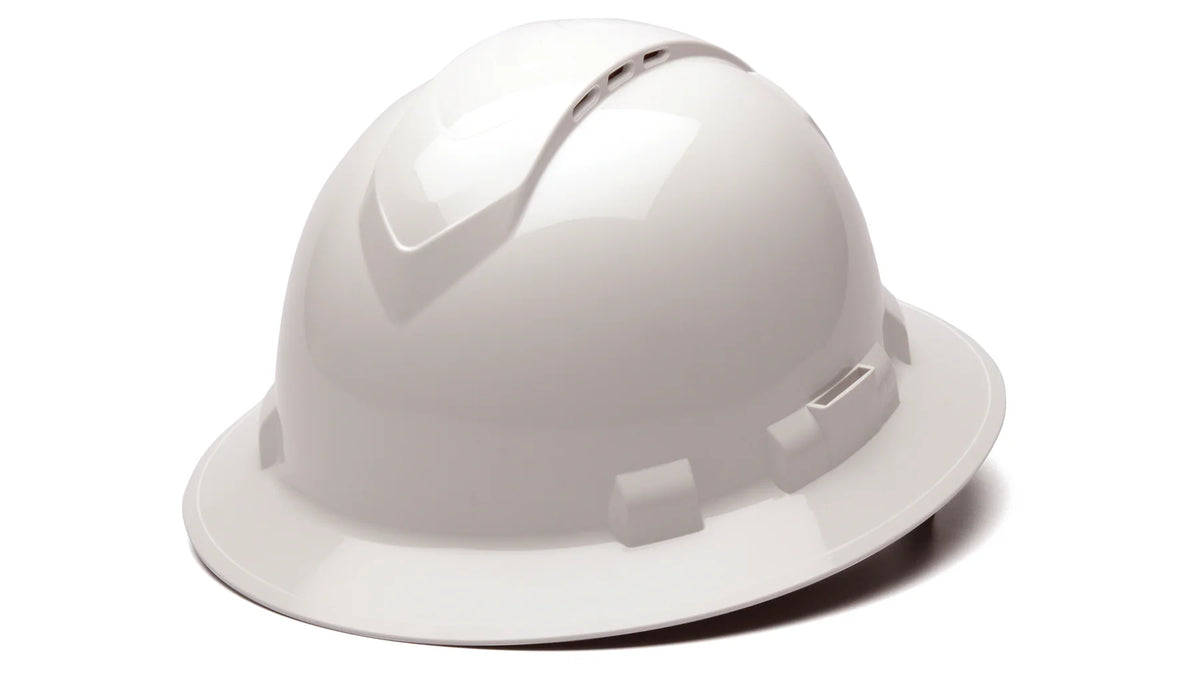 Pyramex Ridgeline Full Brim Hard Hat - Vented Class C