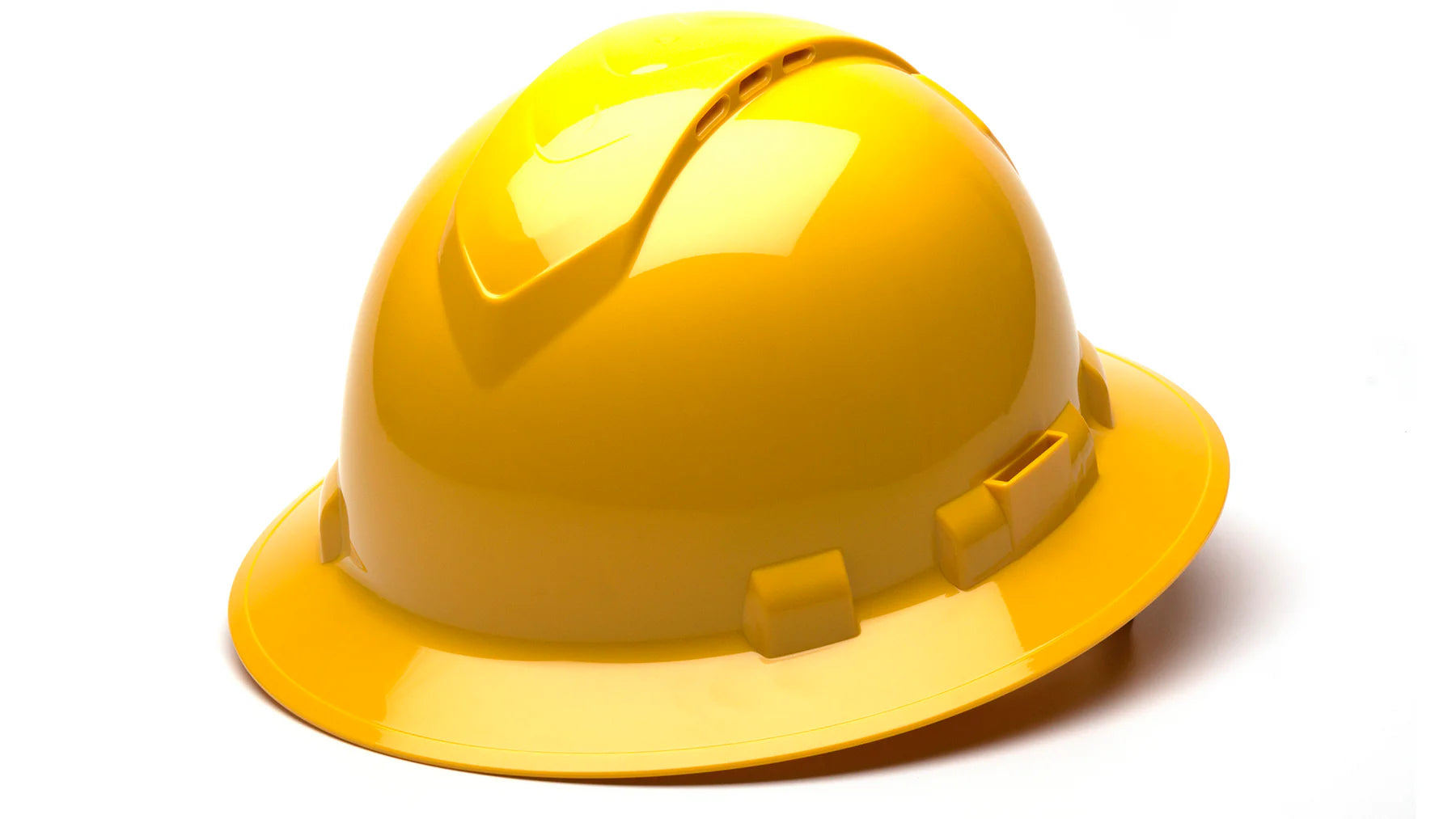 Pyramex Ridgeline Full Brim Hard Hat - Vented Class C