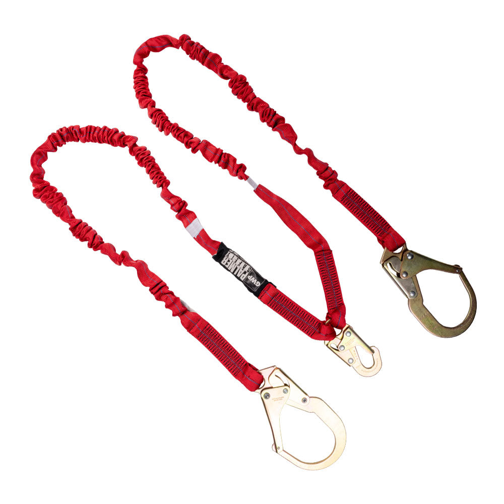Palmer Safety Lanyard 6 ft. Internal Shock, Rebar Hooks, Double Leg.