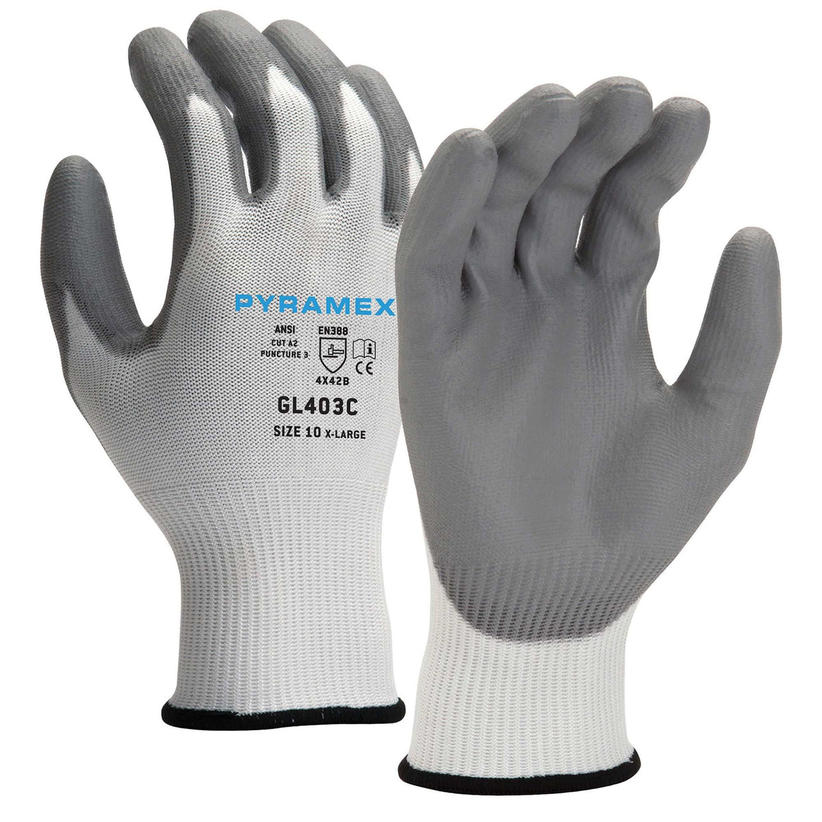Pyramex GL403C - Polyurethane A2 Cut Glove (DZ)