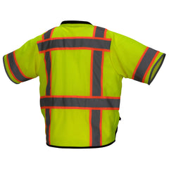 Pyramex - RVZ3710B - ANSI Type R Class 3 Black Bottom Surveyor Safety Vest