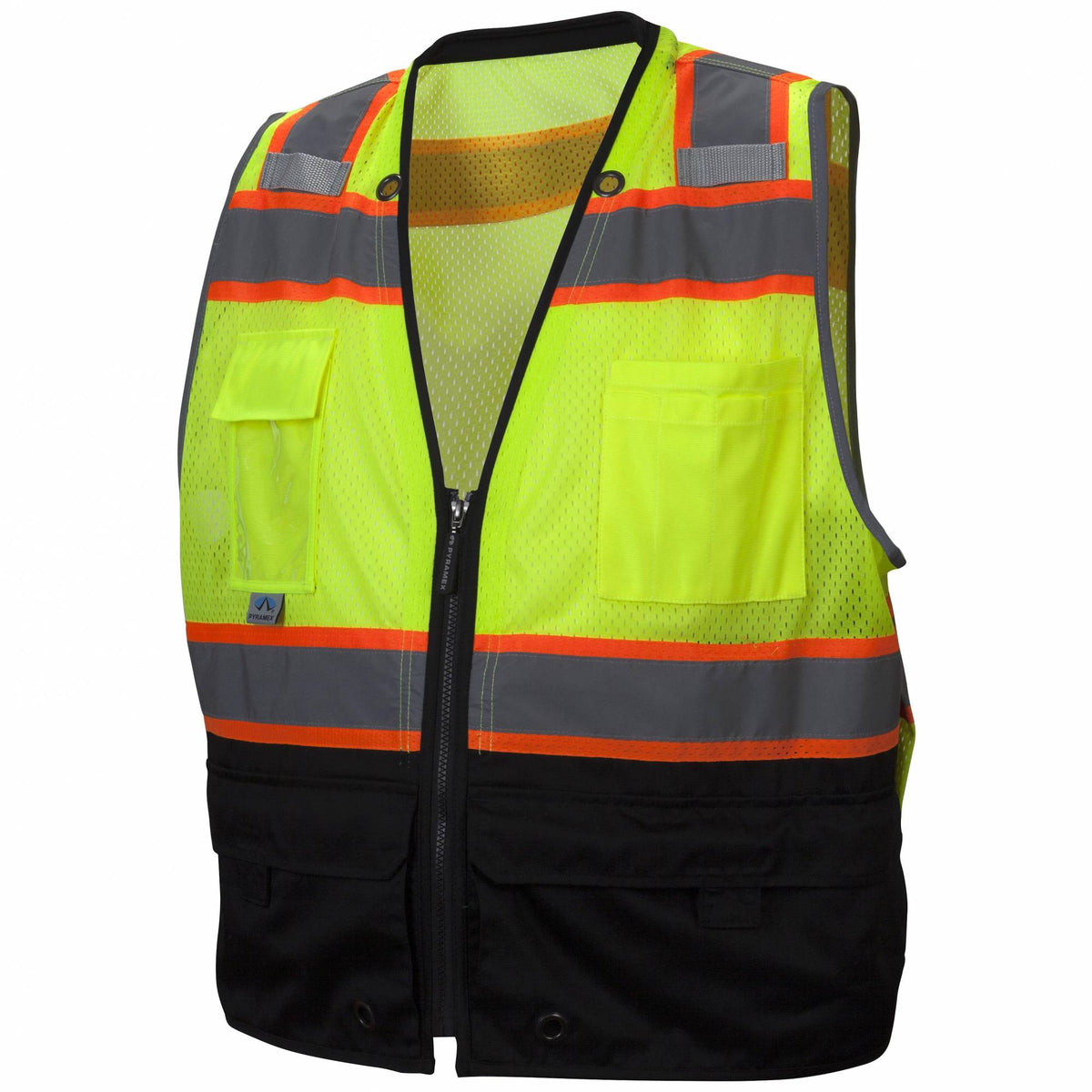 Pyramex - RVZ4410B - Type R Class 2 Surveyor Black Bottom Safety Vest