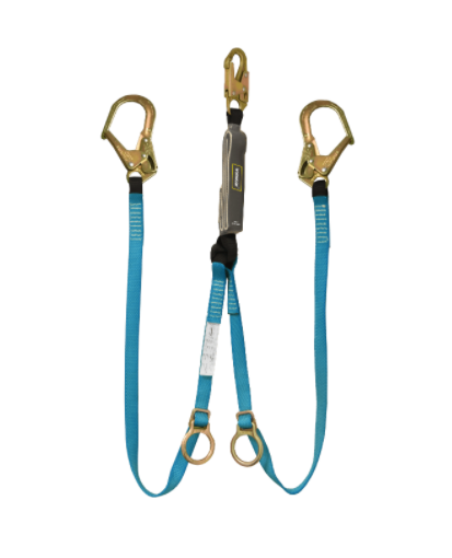 Ironwear 6' Double Leg Lanyard w/ Rebar Hooks