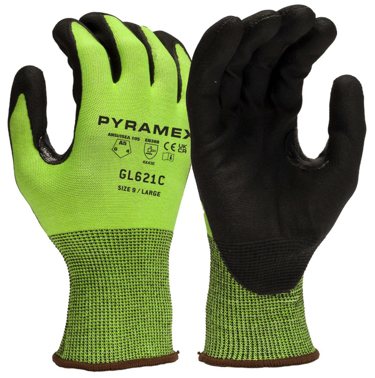 Pyramex GL621C Nitrile Palm, Touch Screen A5 Glove (12ct)