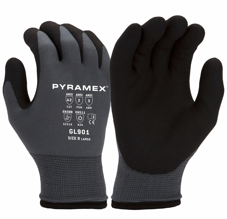 Pyramex GL901 Insulated Nylon A2 Cut Gloves (12ct)