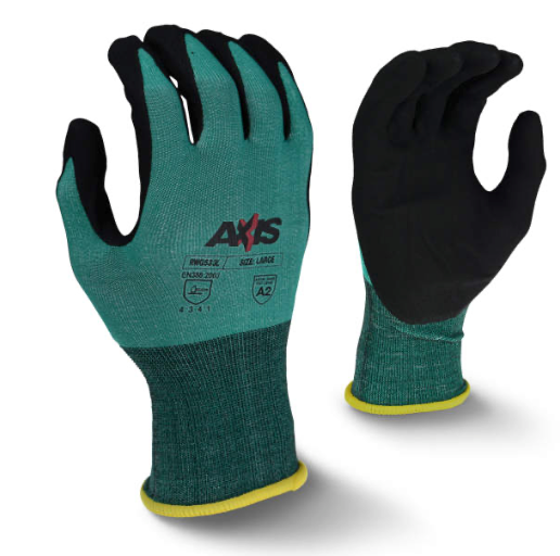 Radians RWG533 AXIS Cut A2 Foam Nitrile Coated Glove (12ct)