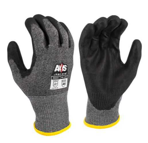 Radians RWG560 AXIS Cut Protection Level A4 PU Coated Glove (12ct)