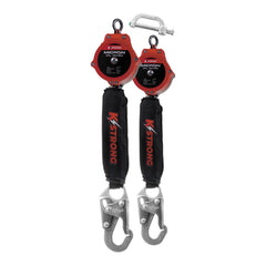 KStrong Micron Dual 6 ft. Class 1 Personal SRL-P with Snap Hooks (ANSI) – Dual Dorsal Connector Included