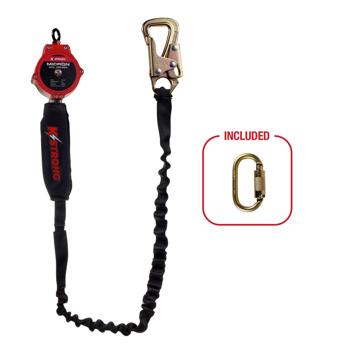 KStrong 9 ft. Micron™ SRL with Tie-back Hook (ANSI) - Harness Connector Included