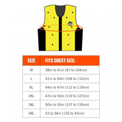 Ergodyne fit chart