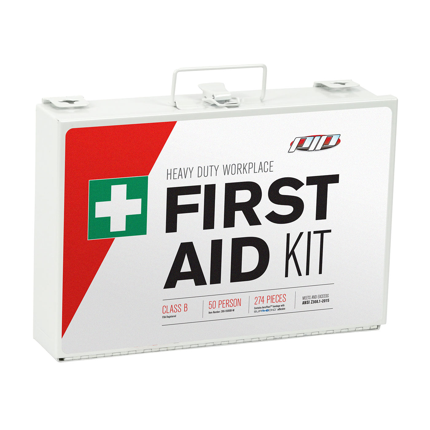 PIP ANSI Class B Metal First Aid Kit - 50 Person