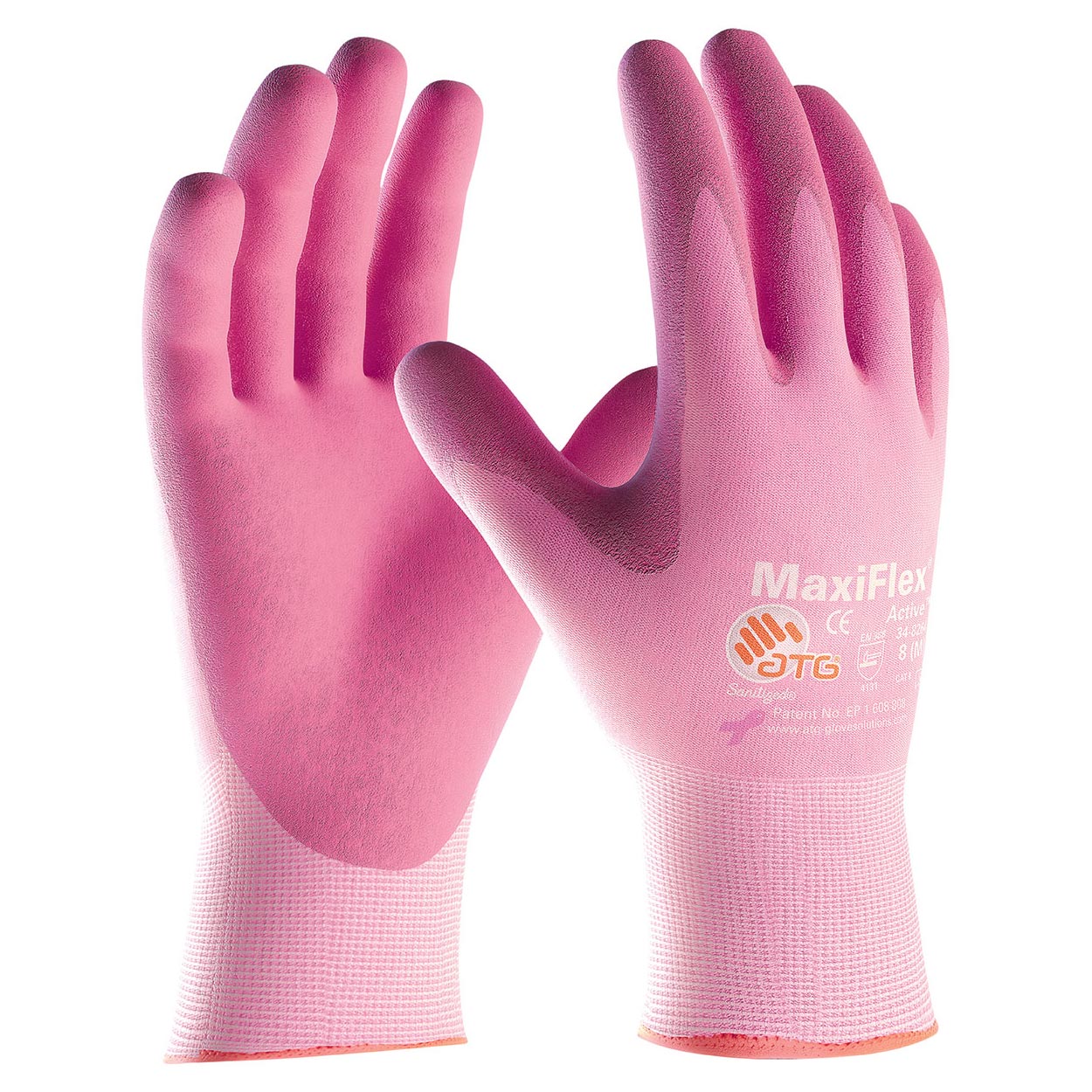 PIP 34-8264 Maxiflex Active Pink Nitrile Glove (DZ)