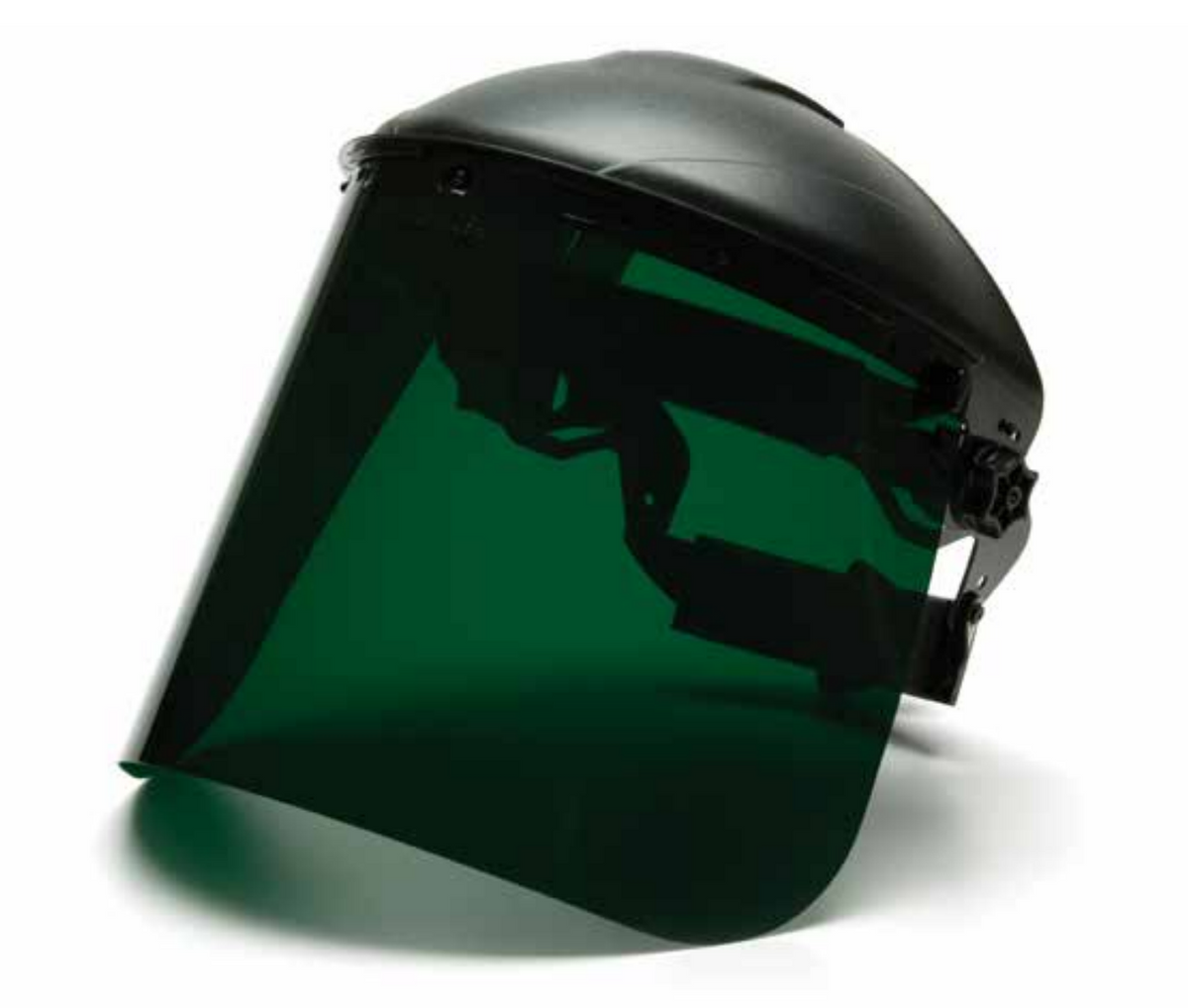 Pyramex Dark Green Tinted Polyethylene Face Shield