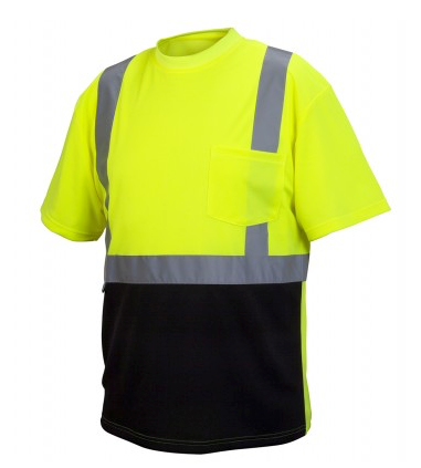 Pyramex RTS21B Class 2 Black Bottom Short Sleeve Shirt