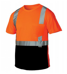 Pyramex RTS21B Class 2 Black Bottom Short Sleeve Shirt